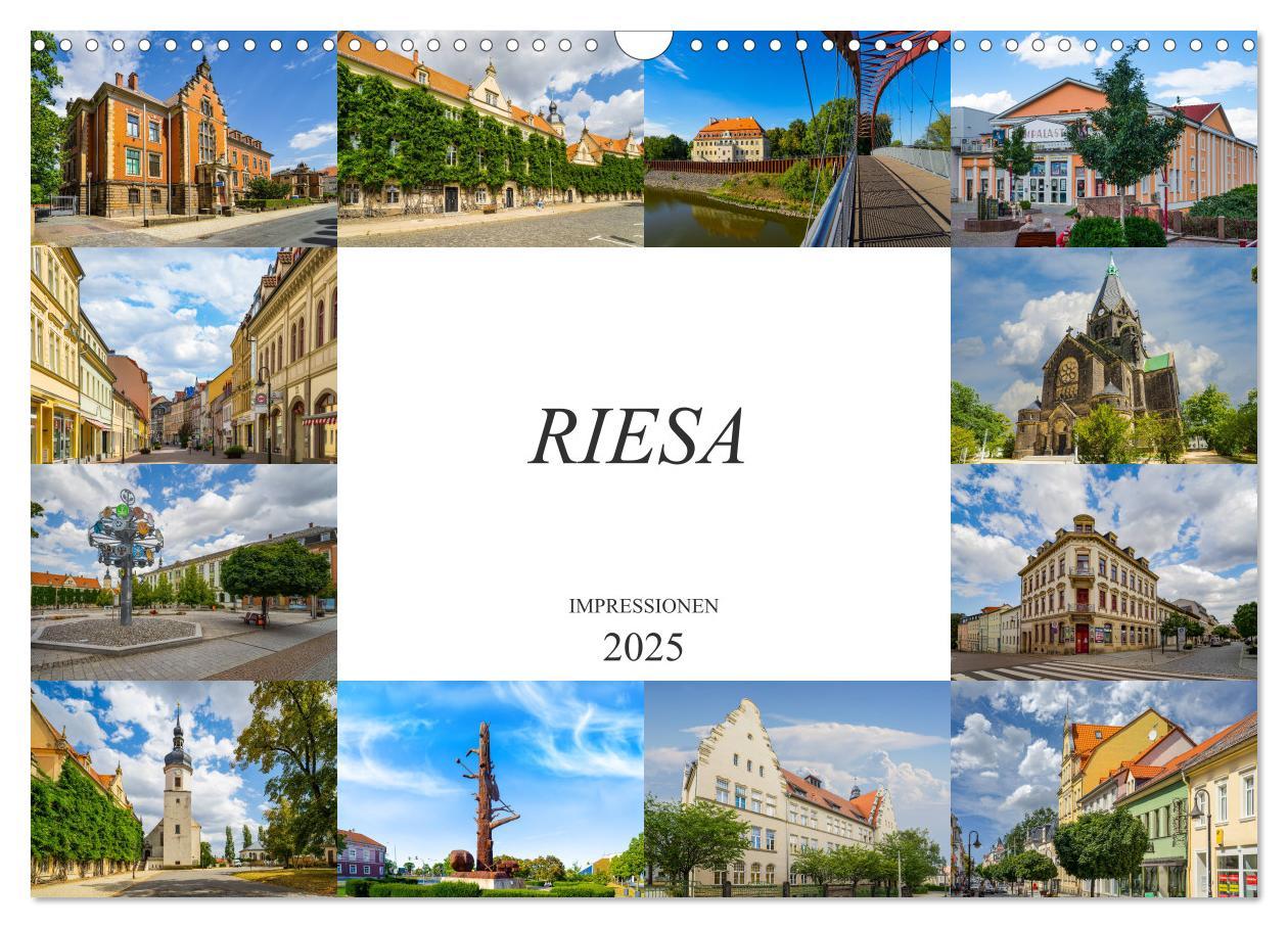 Cover: 9783435291601 | Riesa Impressionen (Wandkalender 2025 DIN A3 quer), CALVENDO...