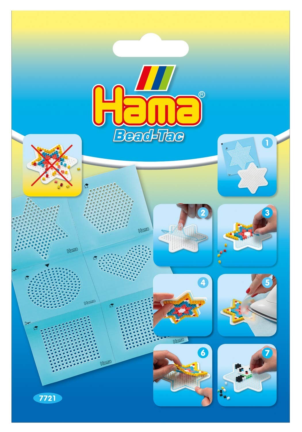 Cover: 28178077211 | Hama Perlen 7721 - Haftfolie, Bead Tac für Midi-Bügelperlen und...