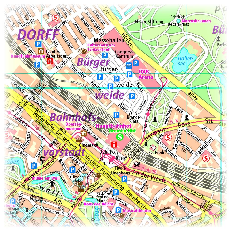 Bild: 9783961322060 | Bremen. Stadtplan 1:16 000 | (Land-)Karte | Stadtplan (PUBLICPRESS)