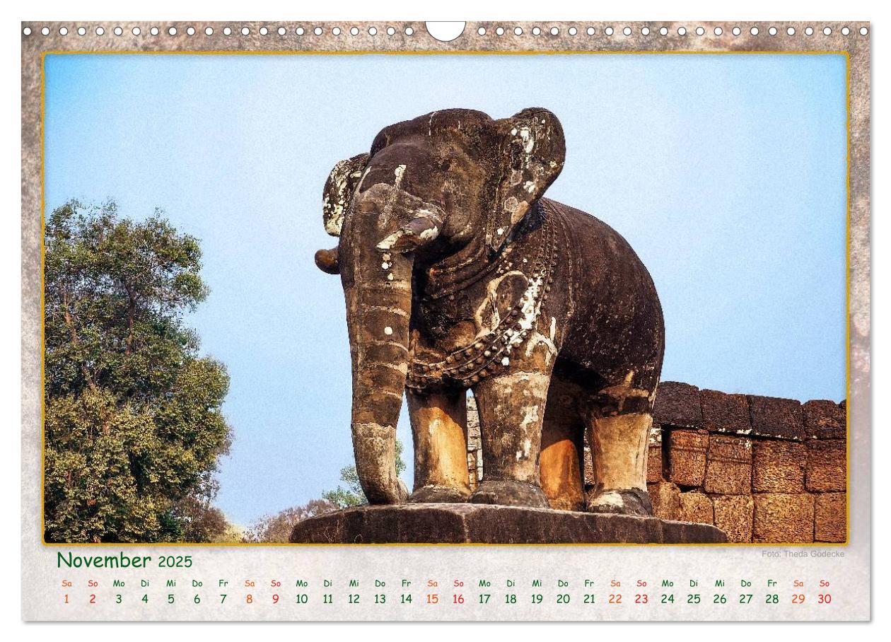 Bild: 9783435471485 | Kambodscha, Angkor Thom, Angkor Wat und Bayon (Wandkalender 2025...