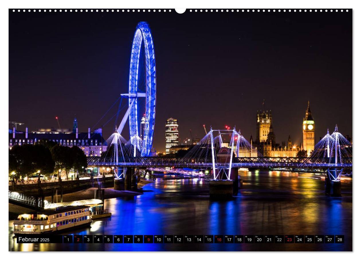 Bild: 9783435653980 | Wundervolles London (Wandkalender 2025 DIN A2 quer), CALVENDO...