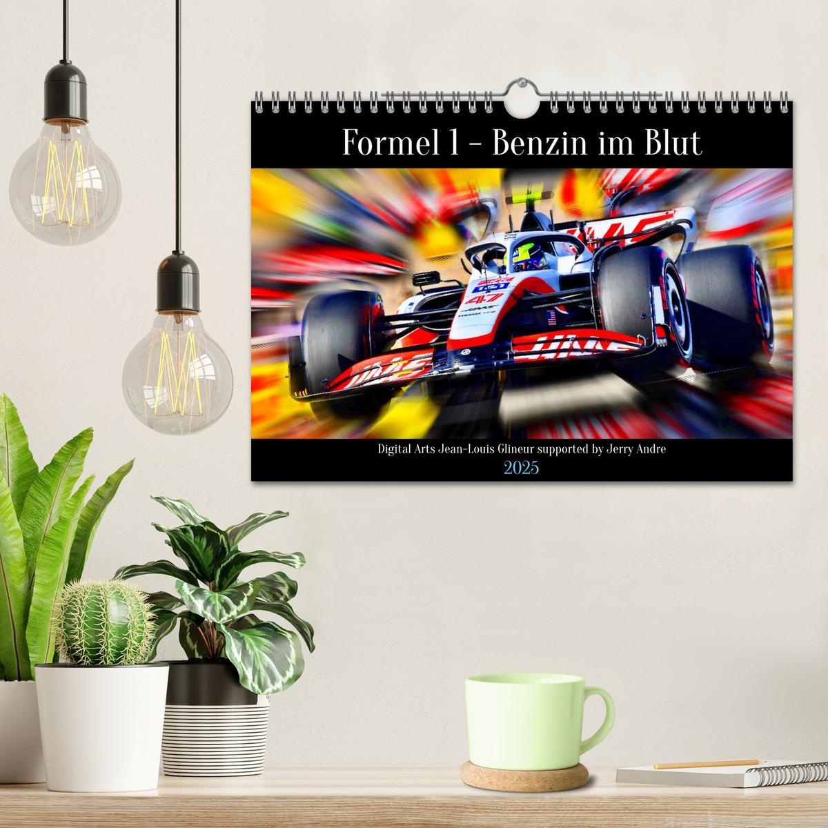 Bild: 9783383973529 | Formel 1 - Benzin im Blut (Wandkalender 2025 DIN A4 quer), CALVENDO...