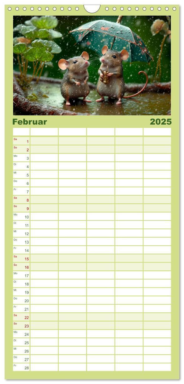 Bild: 9783457094273 | Familienplaner 2025 - Mäuse Freunde mit 5 Spalten (Wandkalender, 21...