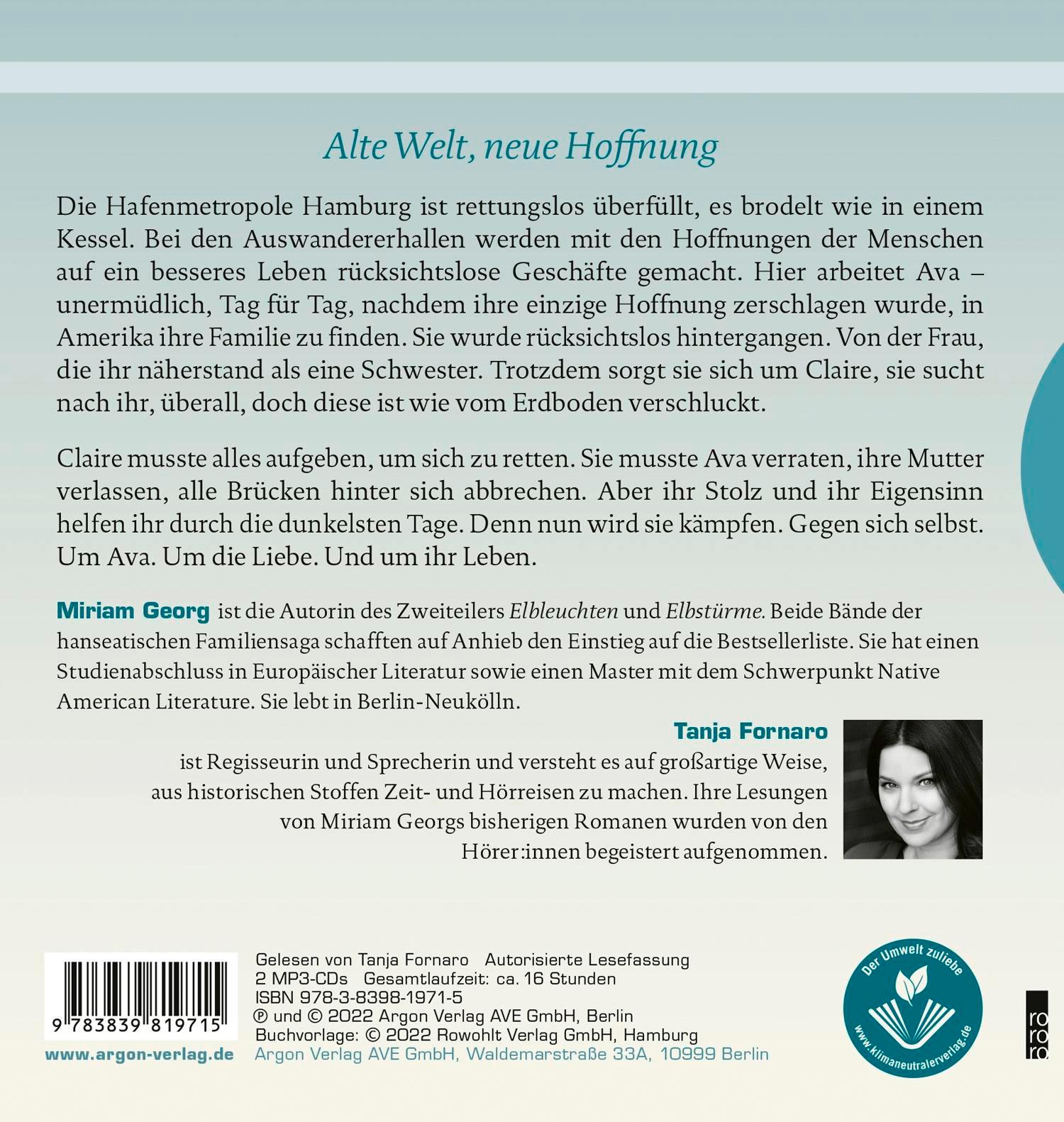 Rückseite: 9783839819715 | Das Tor zur Welt: Hoffnung | Miriam Georg | MP3 | 2 Audio-CDs | 2022