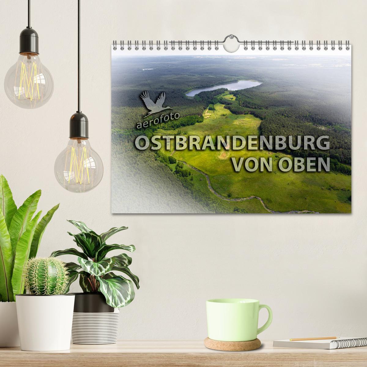 Bild: 9783435140022 | Ostbrandenburg von oben (Wandkalender 2025 DIN A4 quer), CALVENDO...