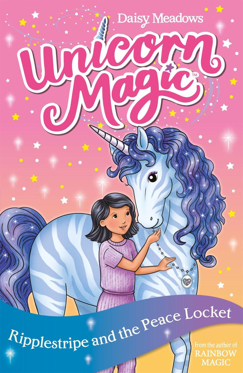 Cover: 9781408363928 | Unicorn Magic: Ripplestripe and the Peace Locket | Series 4 Book 4