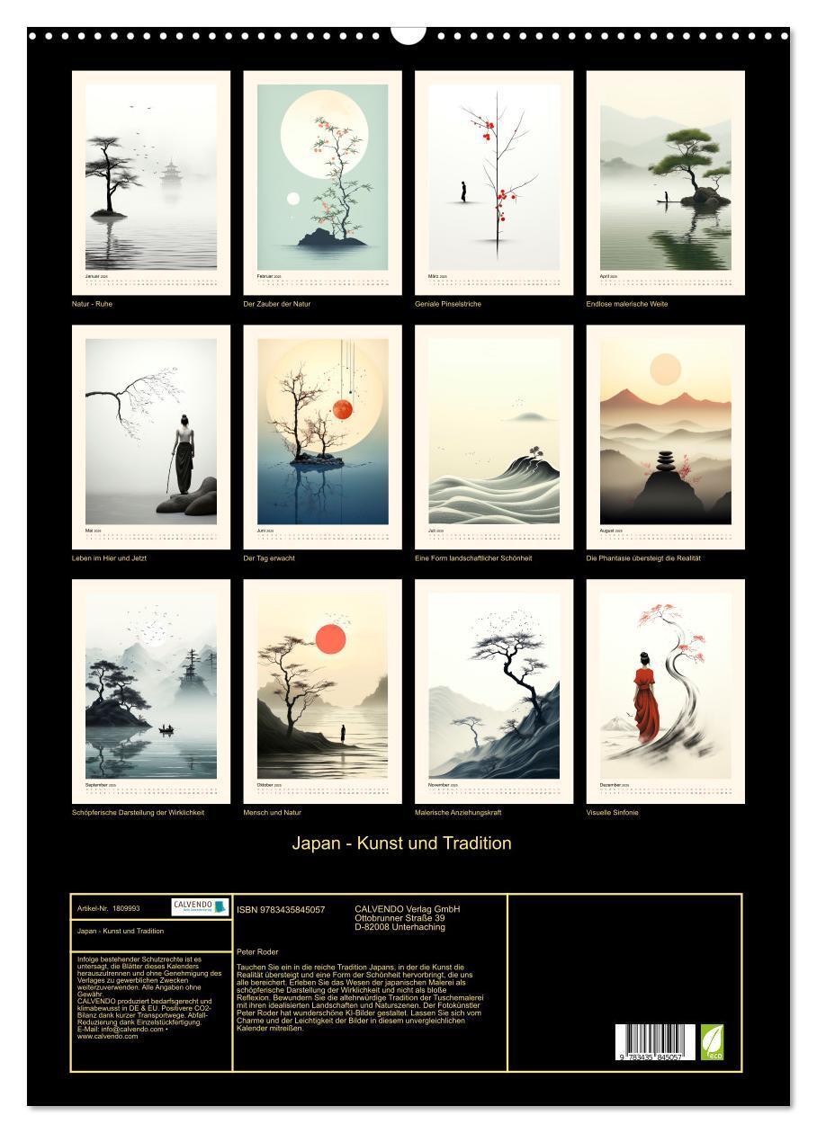 Bild: 9783435845057 | Japan - Kunst und Tradition (Wandkalender 2025 DIN A2 hoch),...