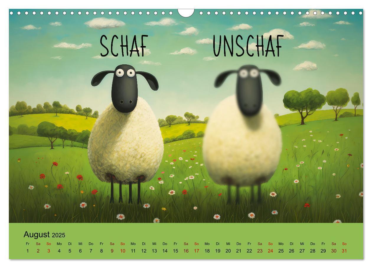 Bild: 9783383825804 | Schafsprüche (Wandkalender 2025 DIN A3 quer), CALVENDO Monatskalender