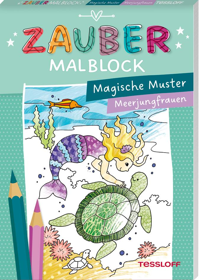 Cover: 9783788645533 | Zaubermalblock. Magische Muster. Meerjungfrauen | Mit tollen Effekten