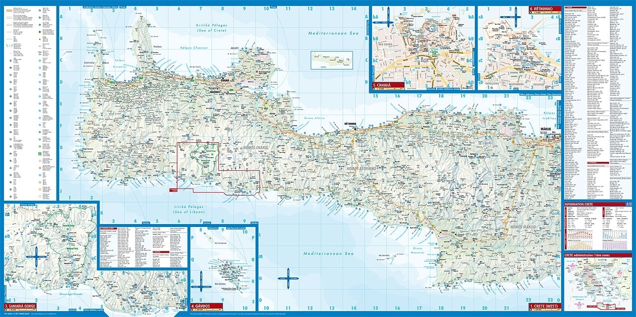 Bild: 9783866093935 | Borch Map Kreta. Kriti. Crete | (Land-)Karte | 2 S. | Englisch | 2009