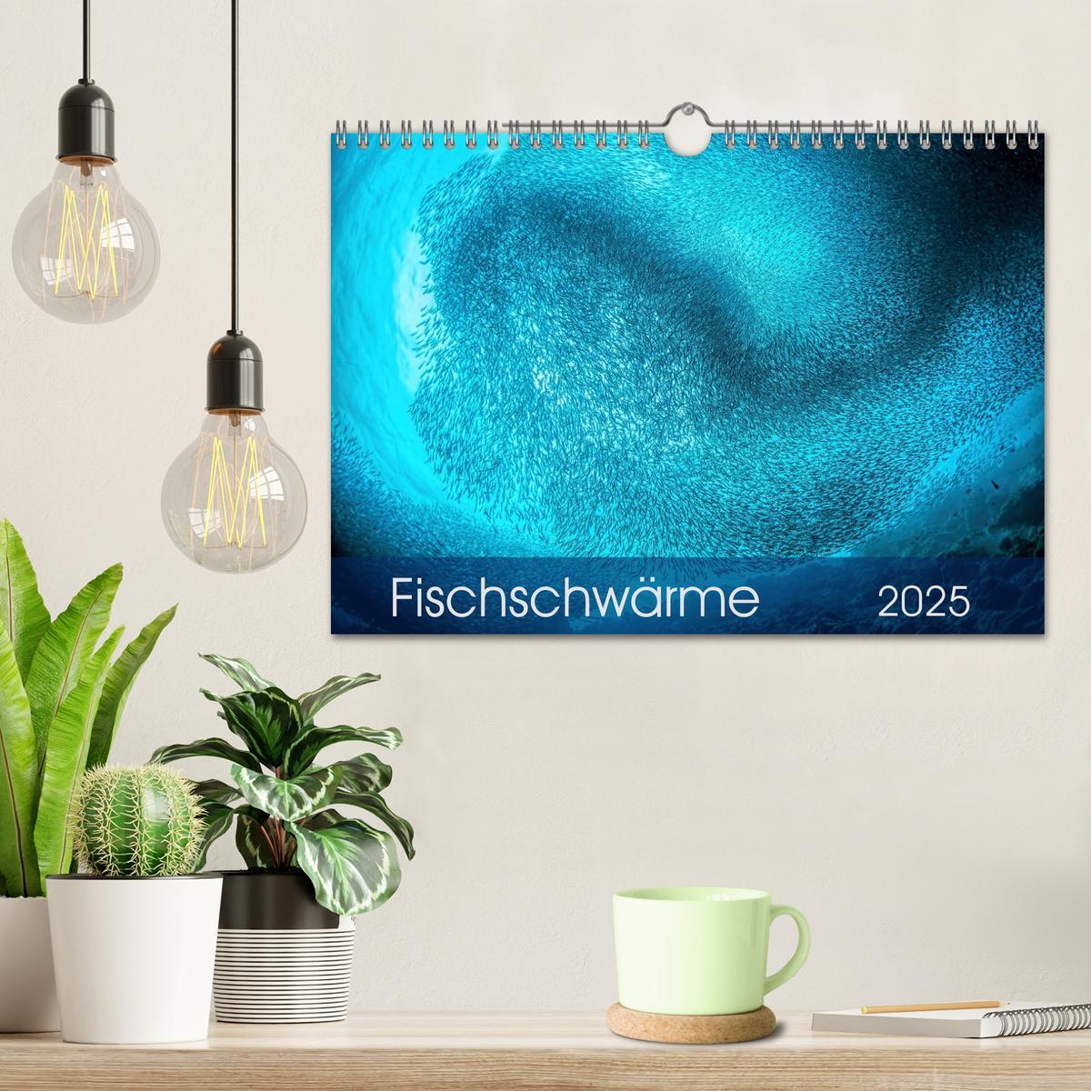 Bild: 9783435611751 | Fischschwärme (Wandkalender 2025 DIN A4 quer), CALVENDO Monatskalender