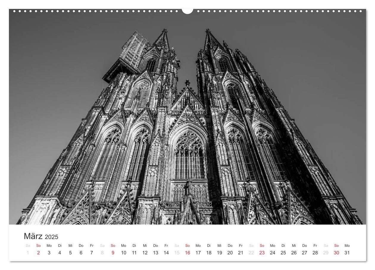 Bild: 9783435548064 | Köln - monochrome Ansichten (Wandkalender 2025 DIN A2 quer),...