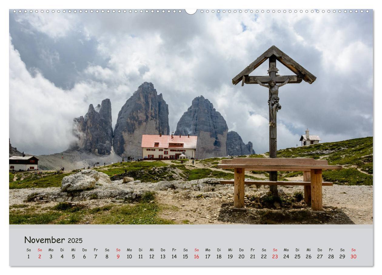 Bild: 9783435289721 | Wandern in den Dolomiten (Wandkalender 2025 DIN A2 quer), CALVENDO...