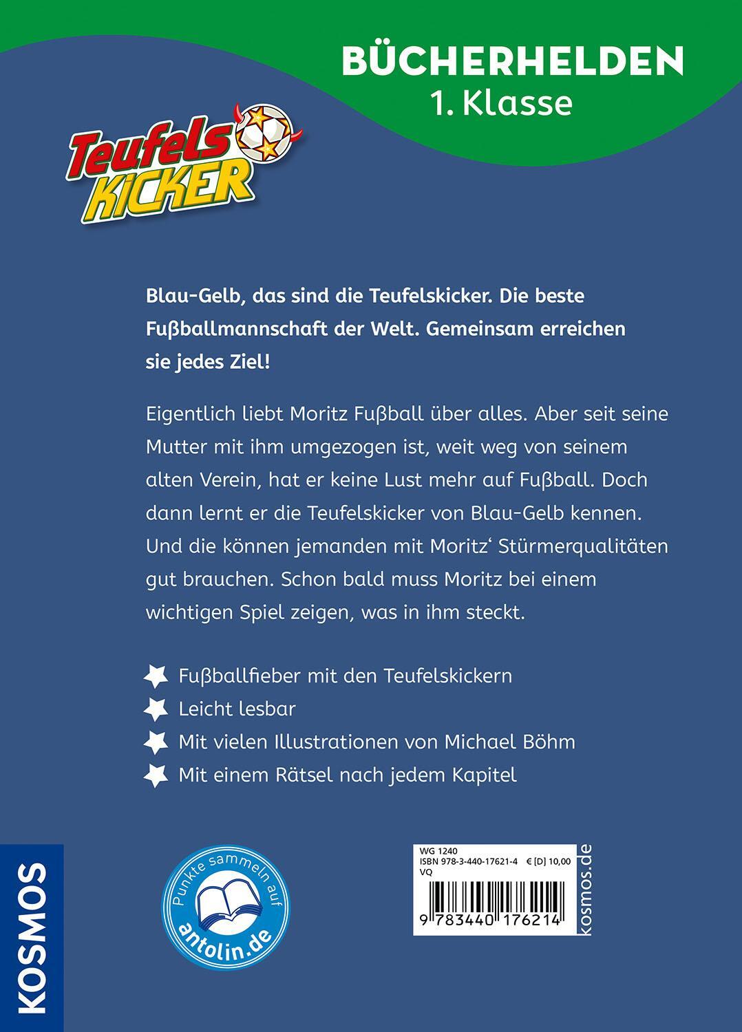 Bild: 9783440176214 | Teufelskicker, Bücherhelden 1. Klasse, Moritz macht das Spiel | Buch