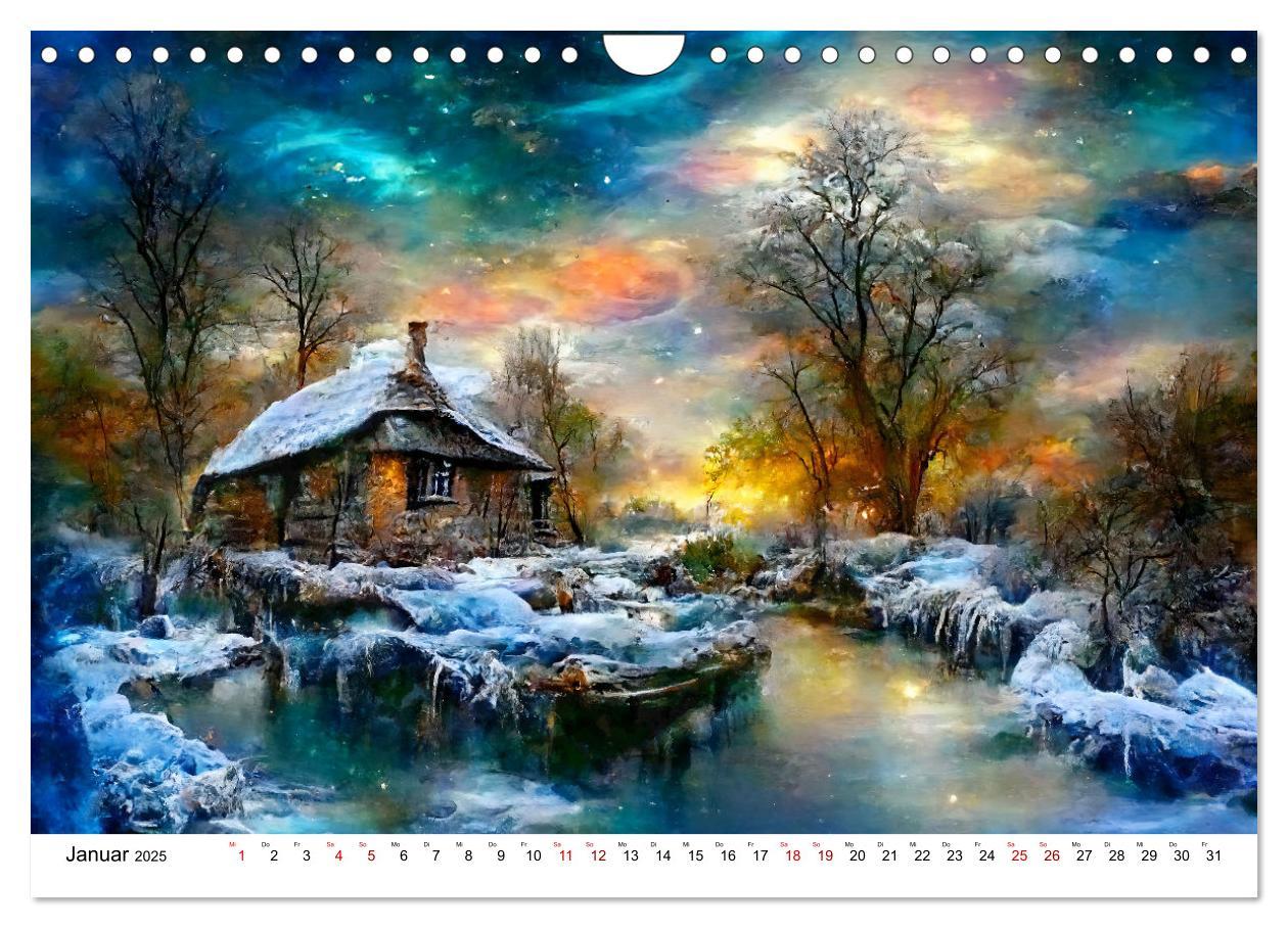 Bild: 9783383934599 | Fantasie Cottages - Ein Jahr durch die Märchenwelt (Wandkalender...