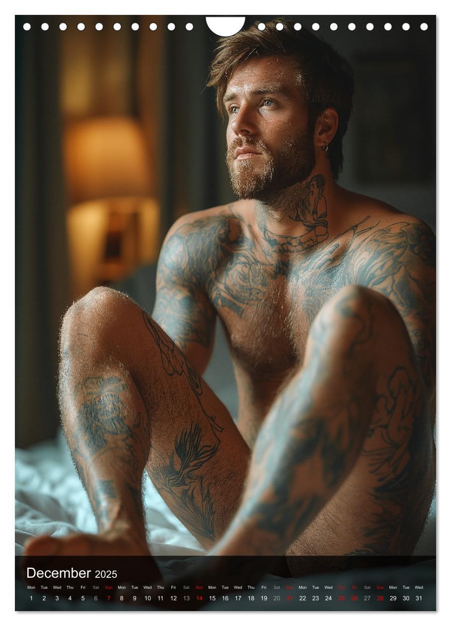 Bild: 9781325990436 | Inked Bodies - Sexy Tattooed Men (Wall Calendar 2025 DIN A4...