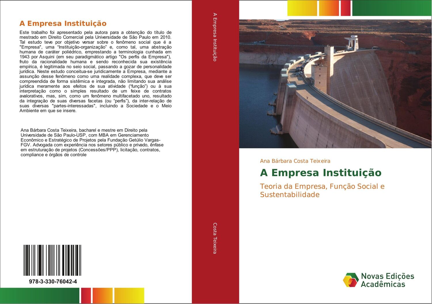 Cover: 9783330760424 | A Empresa Instituição | Ana Bárbara Costa Teixeira | Taschenbuch