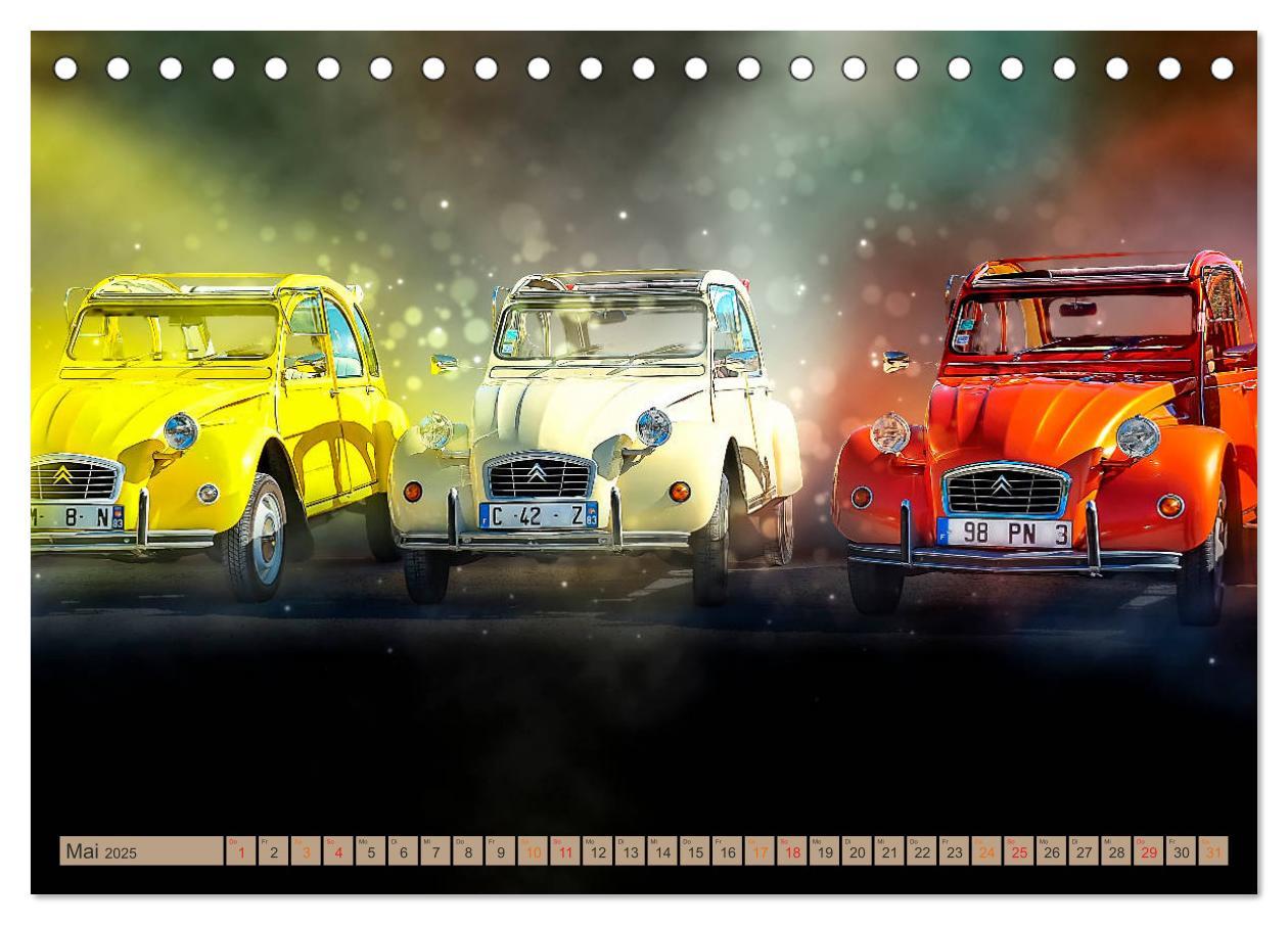 Bild: 9783435348022 | Die Ente - Citroën 2CV (Tischkalender 2025 DIN A5 quer), CALVENDO...