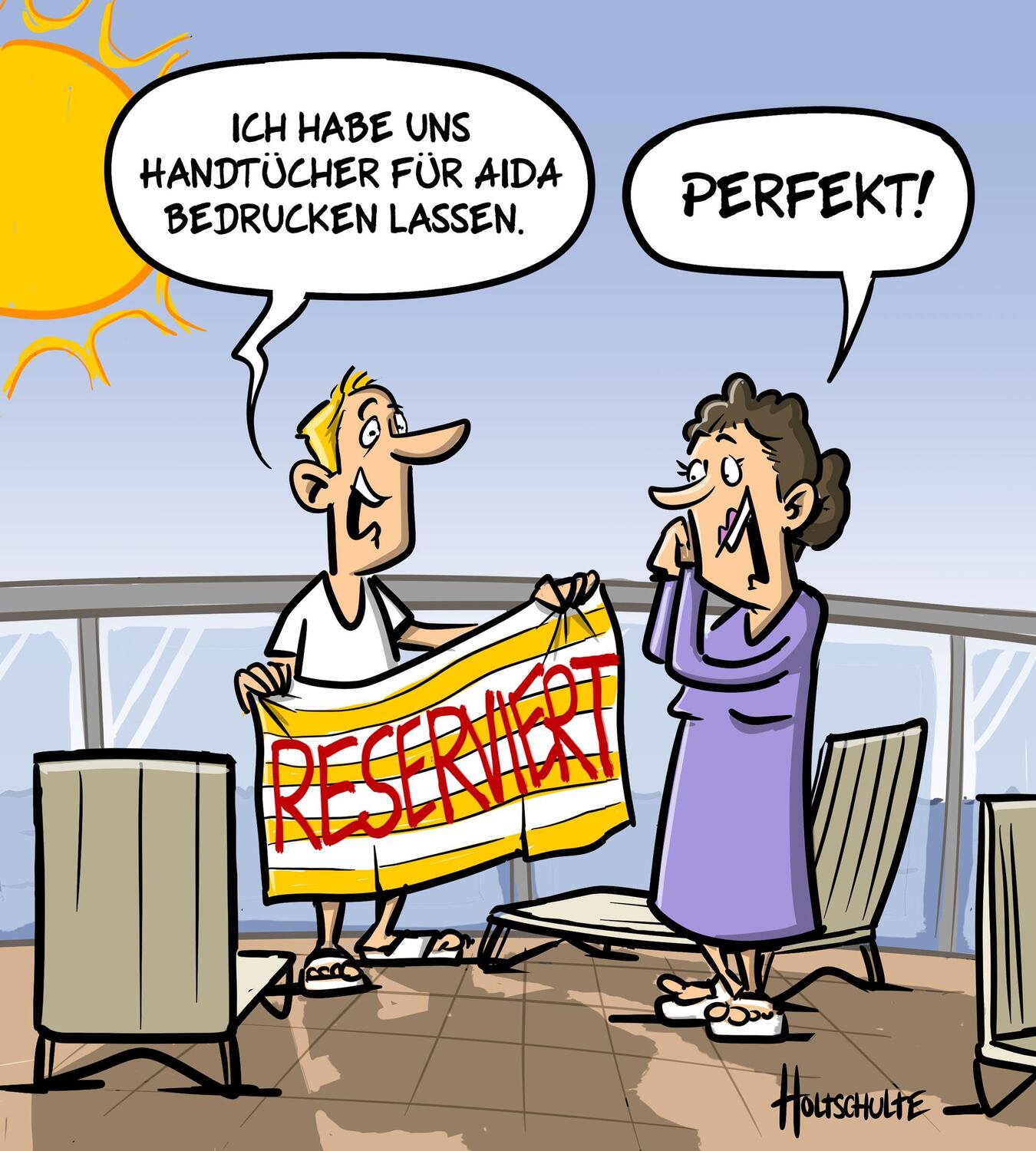 Bild: 9783946972792 | Willkommen an Bord | das AIDA Cartoonbuch | Holtschulte (u. a.) | Buch