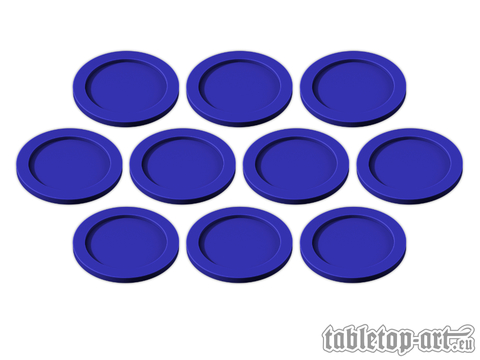 Cover: 704270725600 | Skill and Squad Marker - 32mm Dark Blue (10) | Tabletop-Art