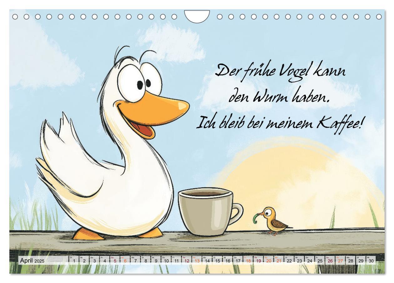 Bild: 9783457189993 | Gans coole Sprüche (Wandkalender 2025 DIN A4 quer), CALVENDO...