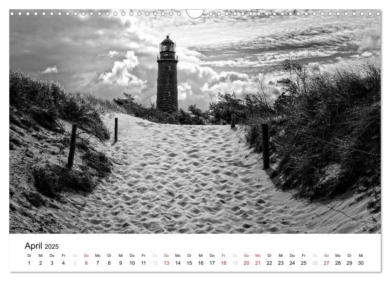 Bild: 9783435511914 | Ostseebad Zingst - Impressionen in Schwarz-Weiß (Wandkalender 2025...