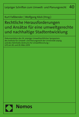 Cover: 9783848780327 | Rechtliche Herausforderungen und Ansätze für eine umweltgerechte...