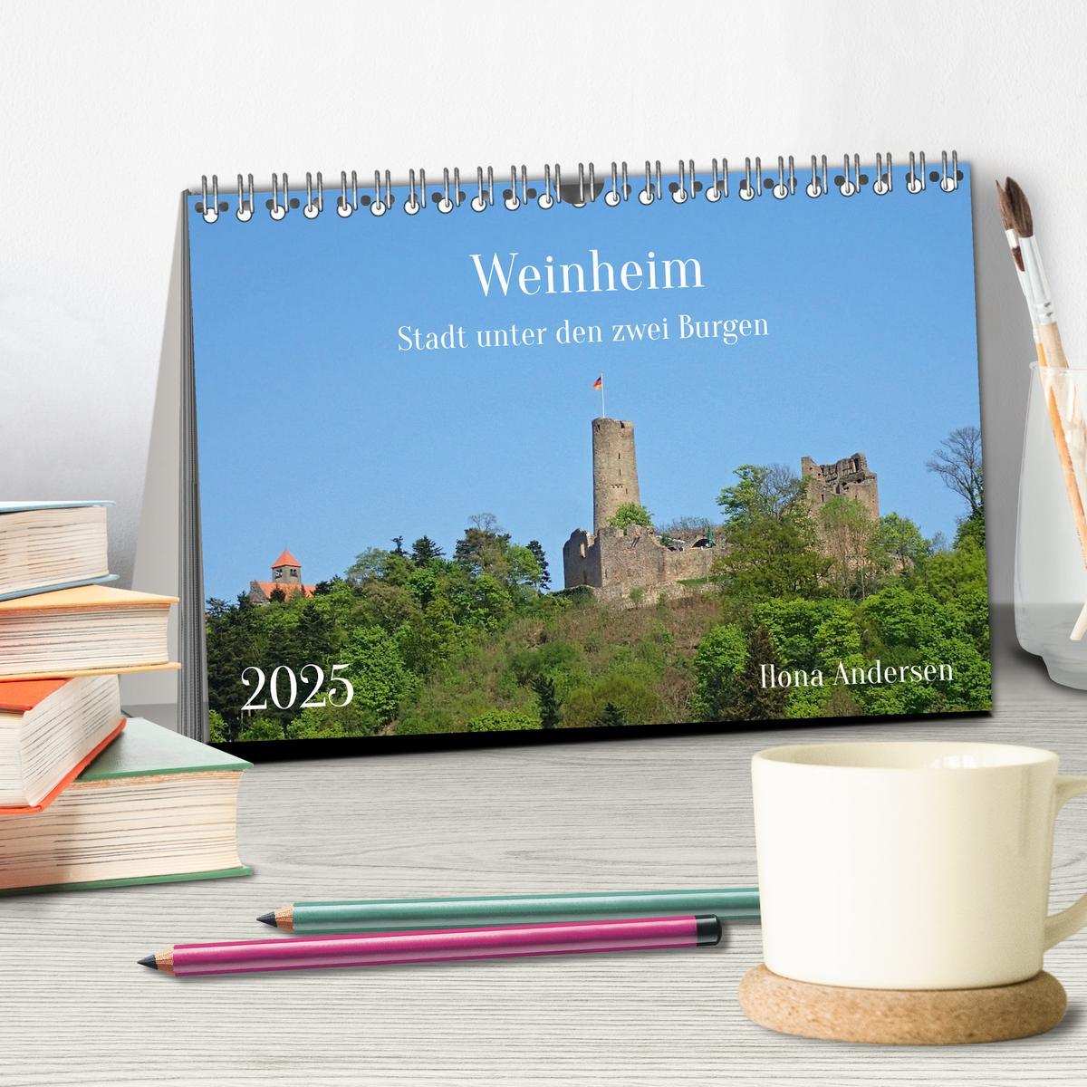 Bild: 9783383956294 | Weinheim - Stadt unter den zwei Burgen (Tischkalender 2025 DIN A5...