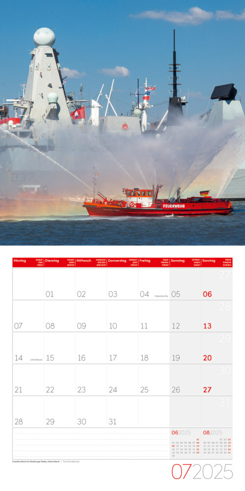 Bild: 9783838445175 | Feuerwehr Kalender 2025 - 30x30 | Ackermann Kunstverlag | Kalender