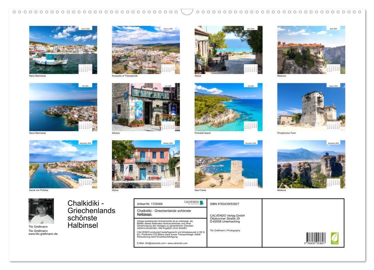 Bild: 9783435053827 | Chalkidiki - Griechenlands schönste Halbinsel (Wandkalender 2025...