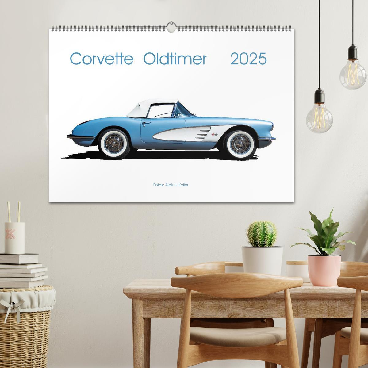 Bild: 9783435362349 | Corvette Oldtimer 2025 (Wandkalender 2025 DIN A2 quer), CALVENDO...