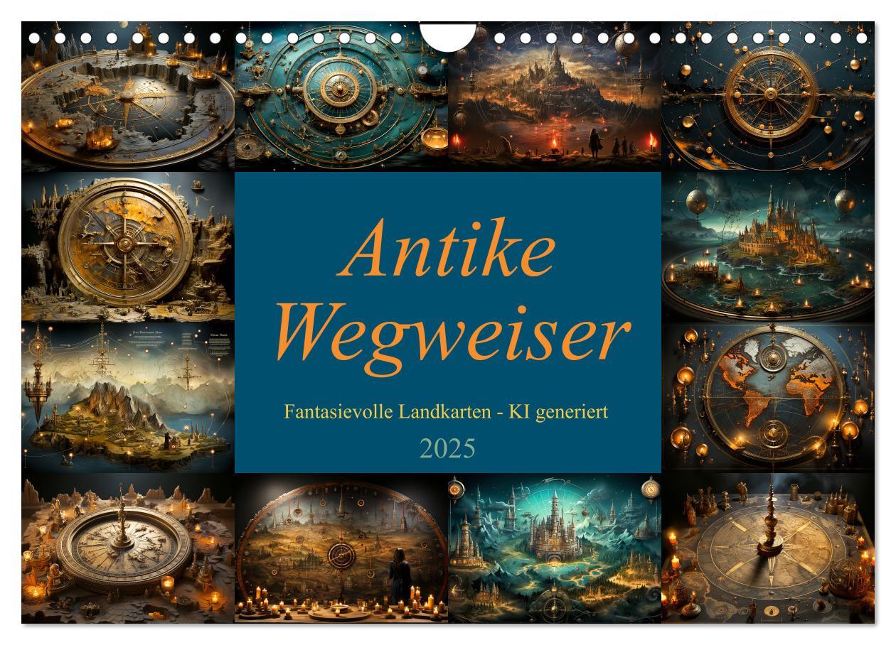 Cover: 9783383847691 | Antike Wegweiser (Wandkalender 2025 DIN A4 quer), CALVENDO...