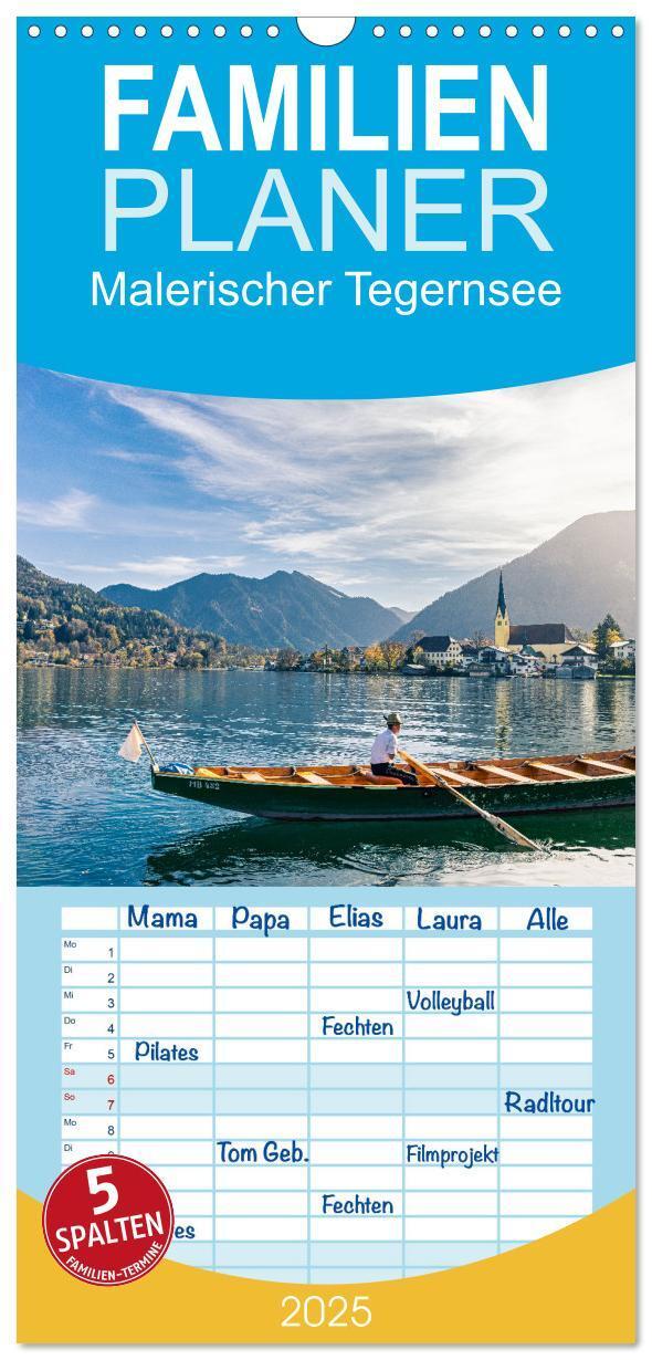 Cover: 9783457090961 | Familienplaner 2025 - Malerischer Tegernsee mit 5 Spalten...