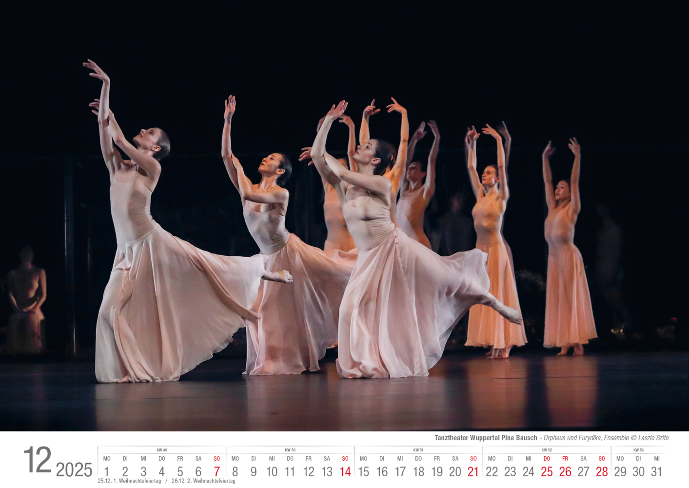 Bild: 9783965352377 | Tanztheater Wuppertal Pina Bausch 2025 Bildkalender A3 Spiralbindung