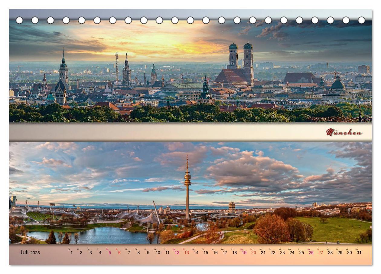 Bild: 9783435133109 | Faszinierende Städte in Deutschland - Panoramen (Tischkalender 2025...