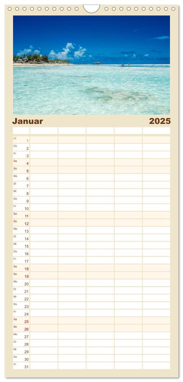 Bild: 9783457126158 | Familienplaner 2025 - Karibu Sansibar mit 5 Spalten (Wandkalender,...