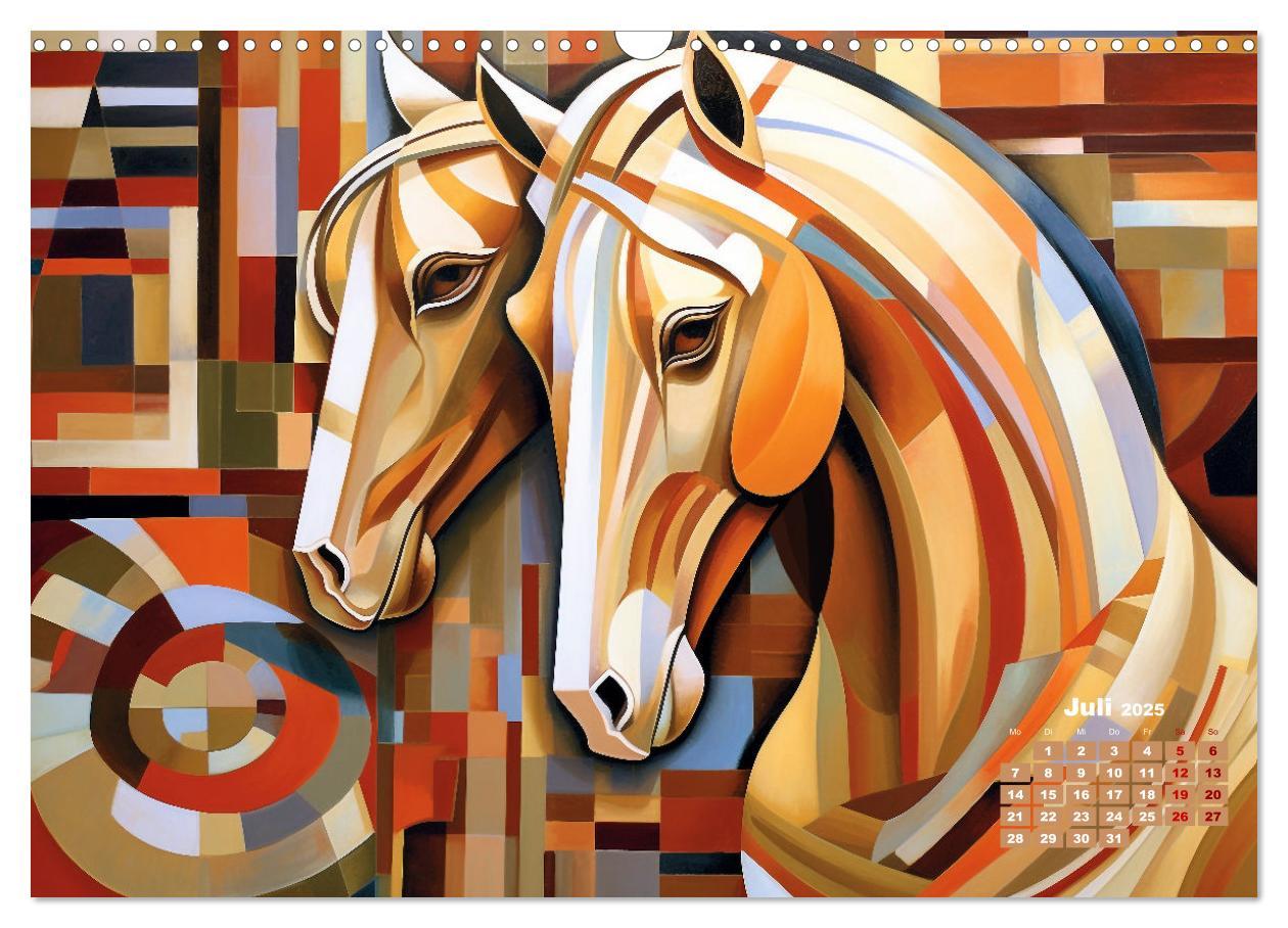 Bild: 9783383899898 | Pferde - Modern Art (Wandkalender 2025 DIN A3 quer), CALVENDO...