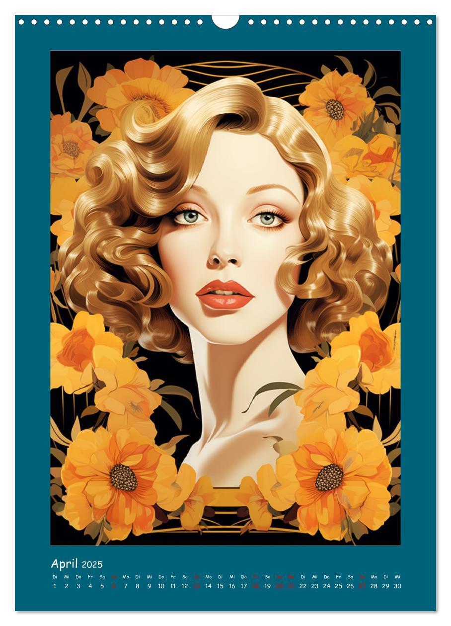 Bild: 9783435856855 | Glanz der Filmdiven. Art Nouveau Paintings im Poster-Stil...