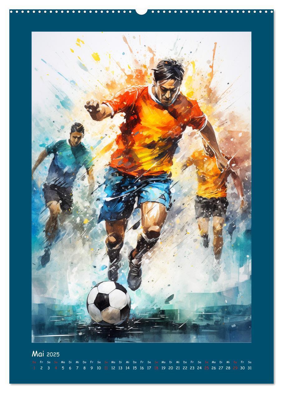 Bild: 9783383806926 | Leidenschaft Fussball. Stadionstimmung im Aquarellstil...