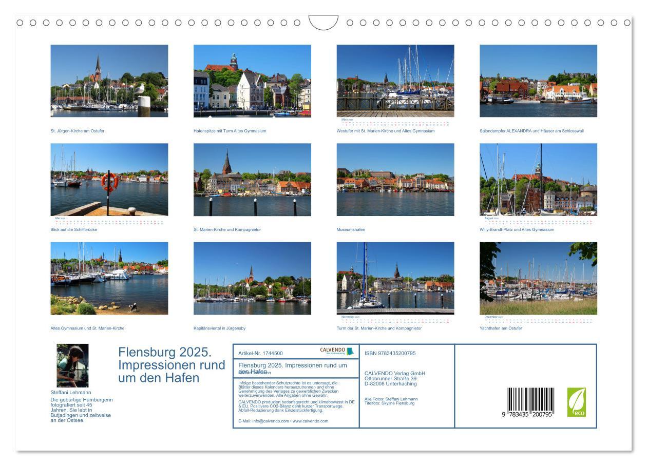 Bild: 9783435200795 | Flensburg 2025. Impressionen rund um den Hafen (Wandkalender 2025...