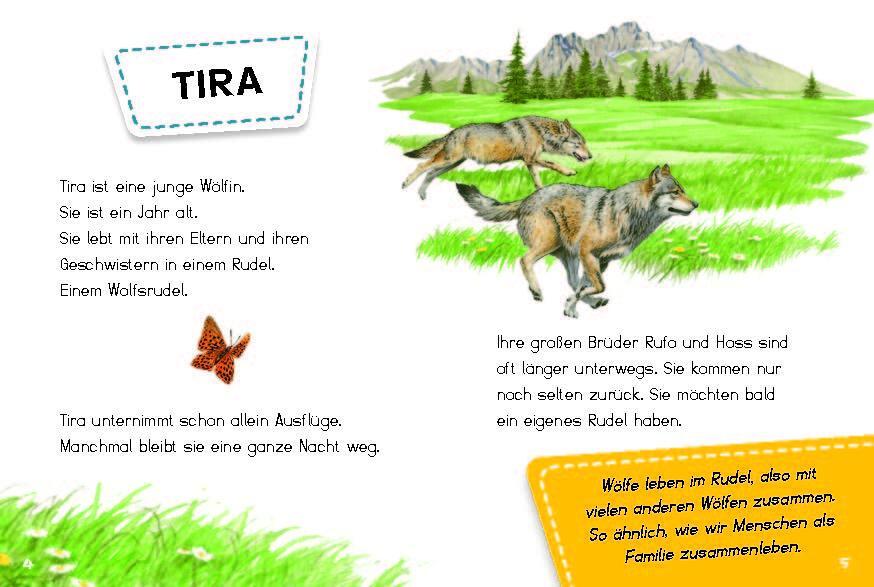 Bild: 9783968080123 | Tira, die junge Wölfin | Die Geschichte von Tiara und ihrem Rudel