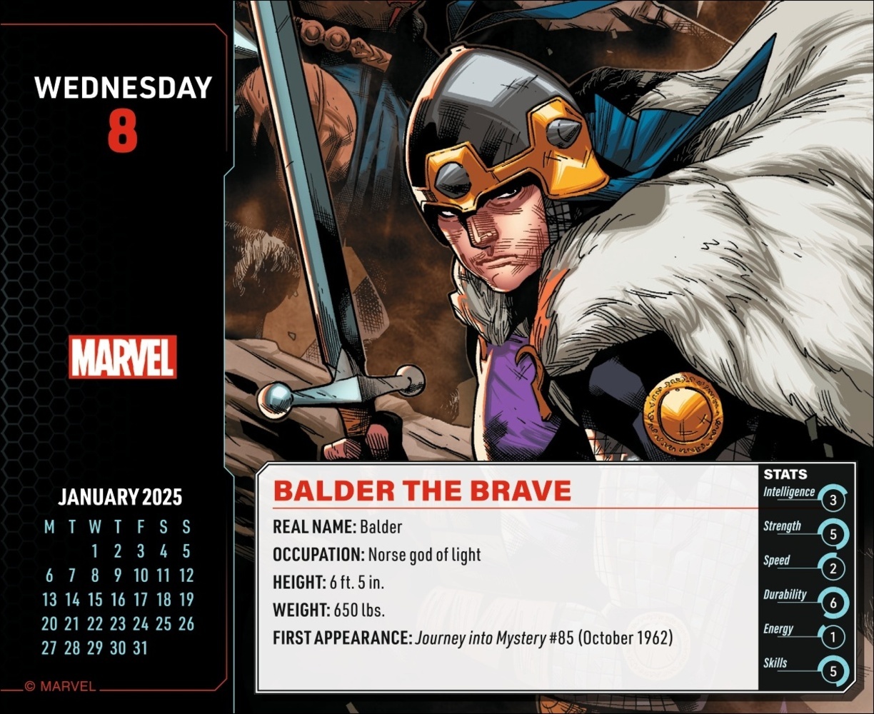 Bild: 9783840196775 | Marvel Comics Tagesabreißkalender 2025 | Kalender | Geblockt | 320 S.