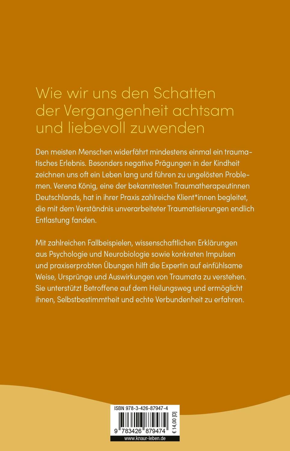 Rückseite: 9783426879474 | Bin ich traumatisiert? | Verena König | Taschenbuch | 256 S. | Deutsch