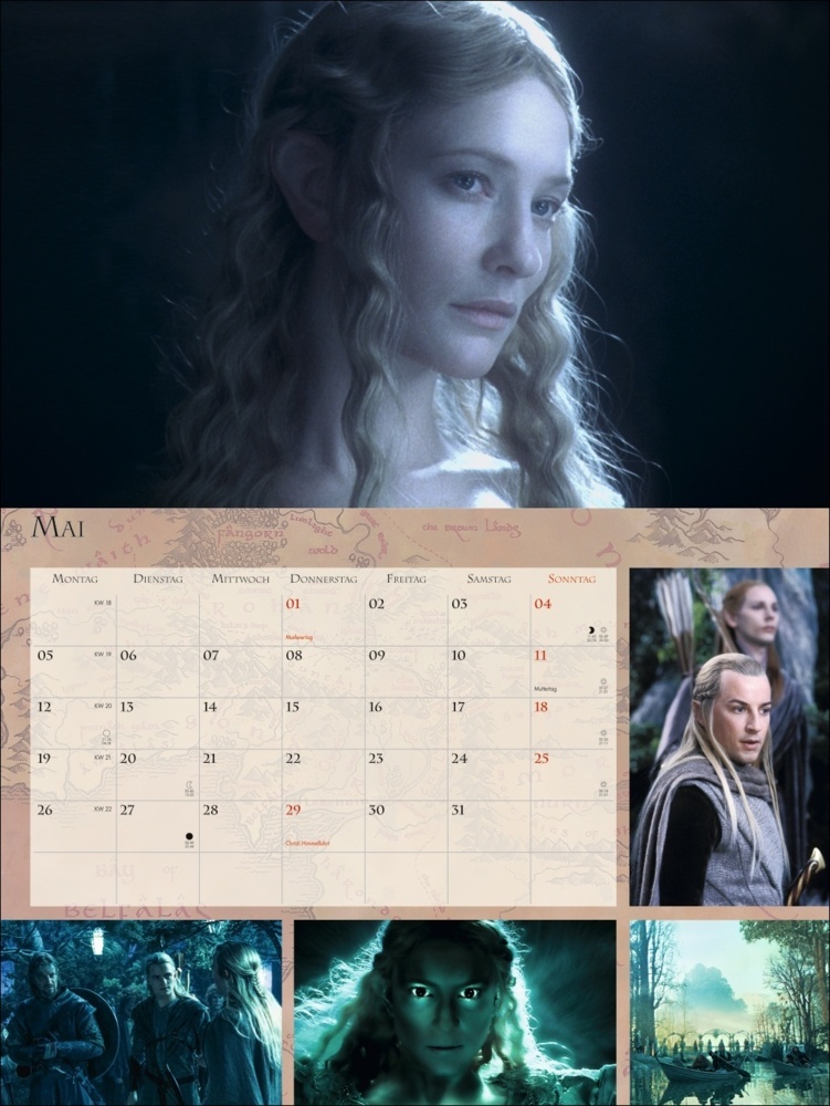 Bild: 9783756404988 | Der Herr der Ringe Broschur XL Kalender 2025 | Kalender | 28 S. | 2025