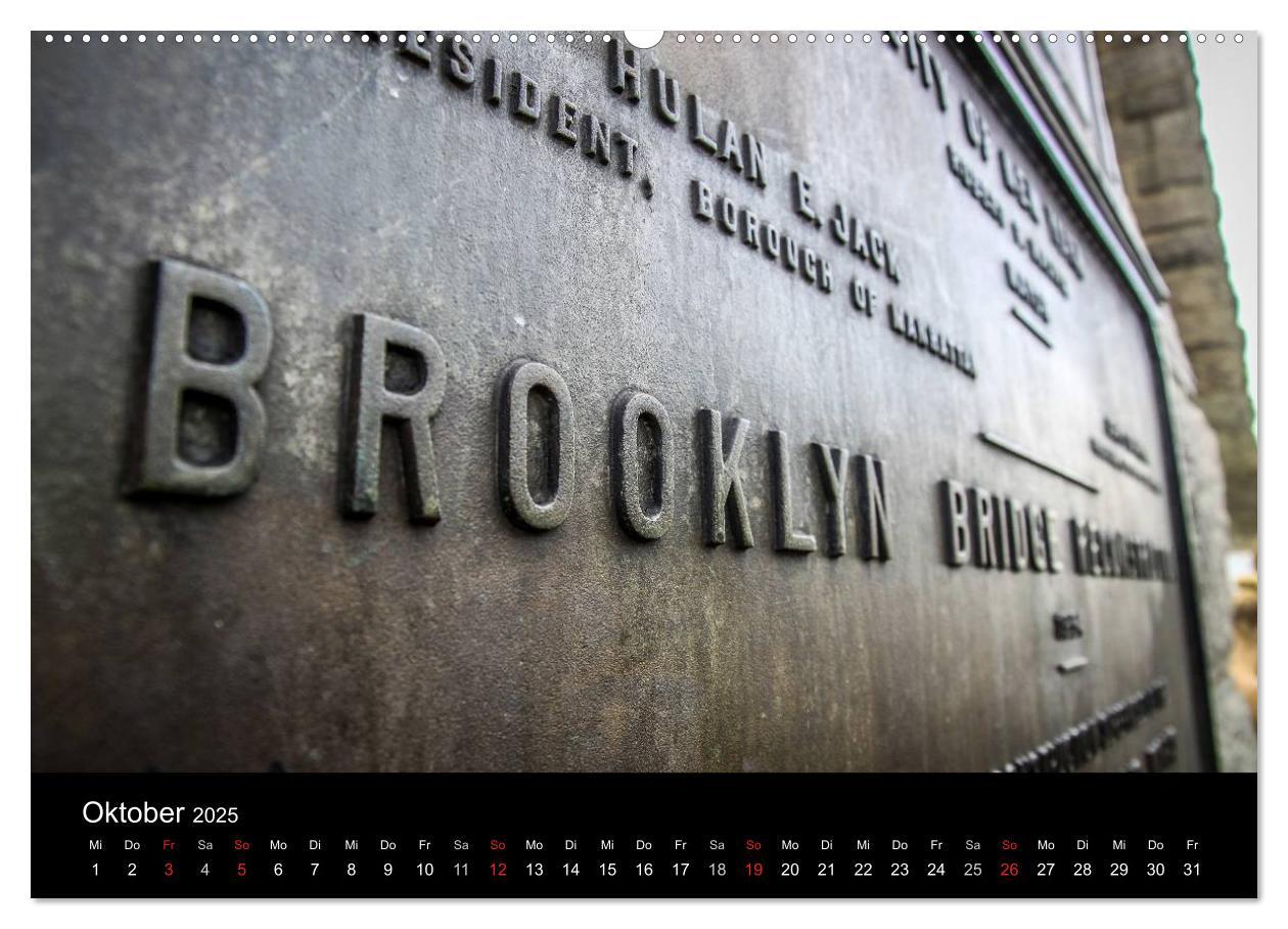 Bild: 9783435795352 | Brooklyn Bridge - New York City (Wandkalender 2025 DIN A2 quer),...