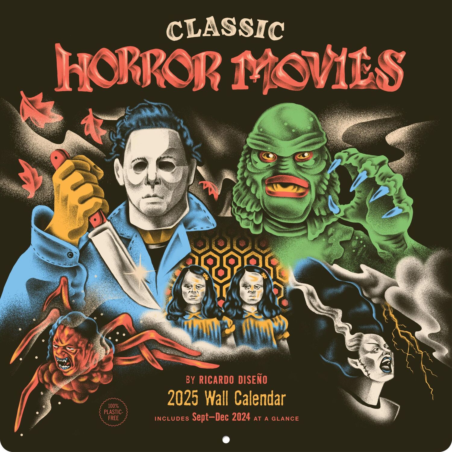 Cover: 9781797229973 | Classic Horror Movies 2025 Wall Calendar | Ricardo Diseño | Kalender