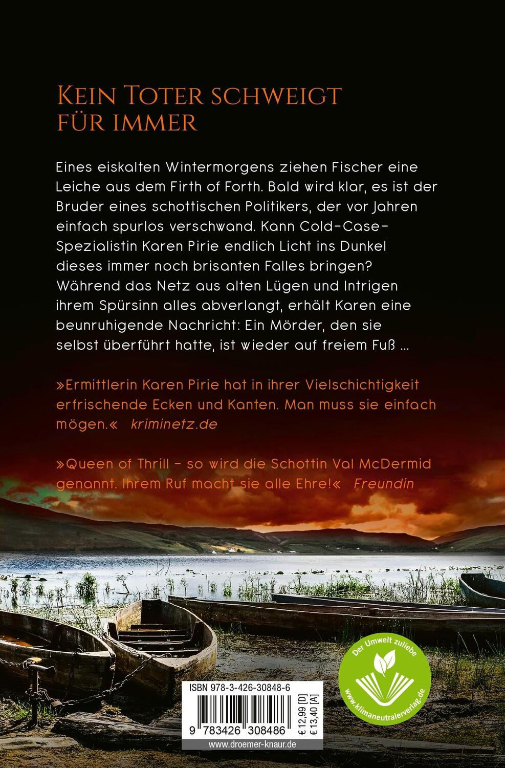 Rückseite: 9783426308486 | Ein Bild der Niedertracht | Ein Fall für Karen Pirie | Val McDermid