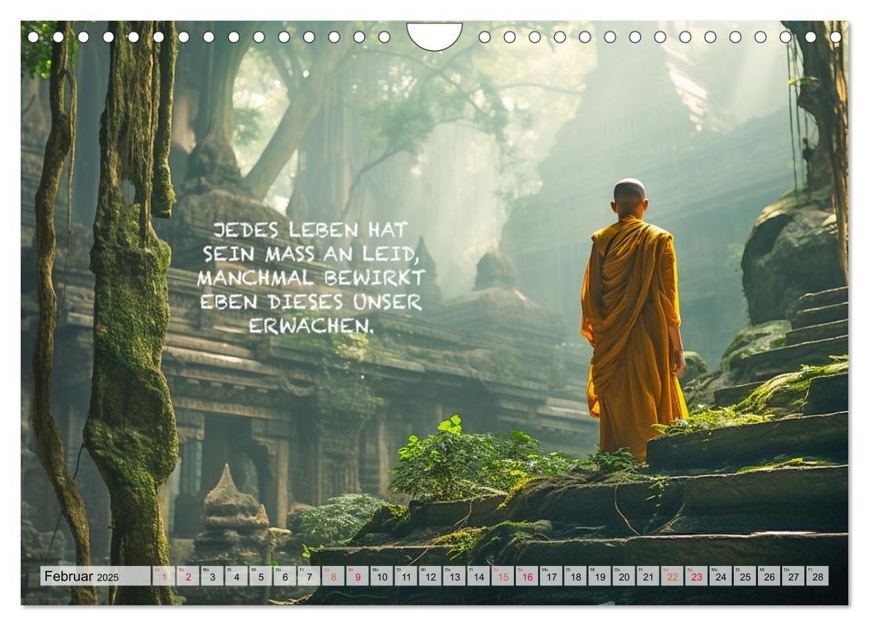 Bild: 9783383775000 | Buddhistische Sprüche (Wandkalender 2025 DIN A4 quer), CALVENDO...