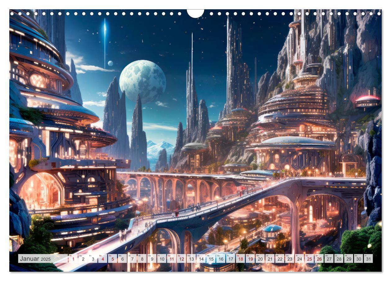 Bild: 9783383852428 | SCIENCE-FICTION Leben auf fernen Planeten (Wandkalender 2025 DIN A3...