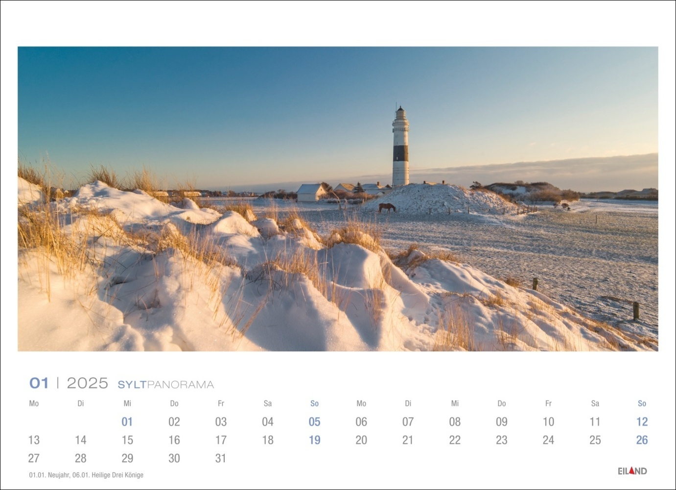 Bild: 9783964023384 | Sylt Panorama Postkartenkalender 2025 - Hans Jessel | Hans Jessel